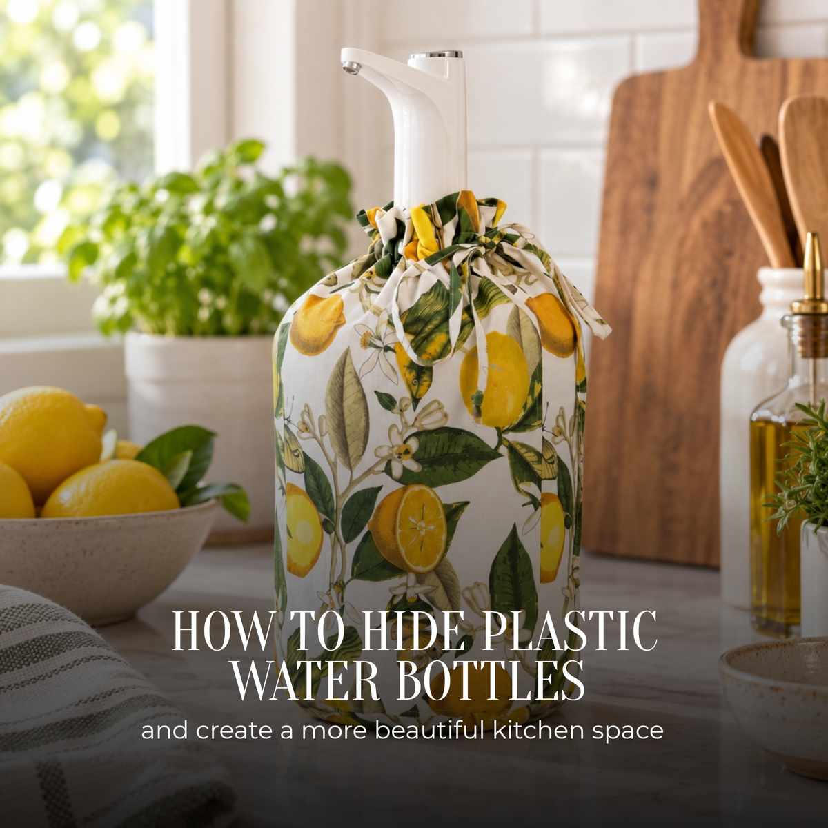 How to Hide Plastic Water Bottles and Create a More Beautiful Kitchen Space