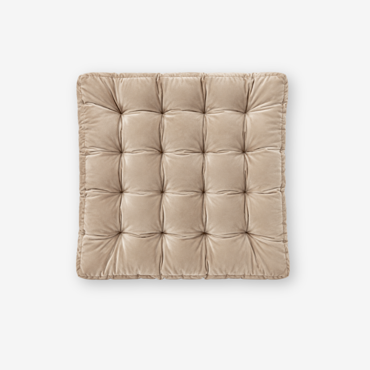 Square Herbal Honey Velvet Chair Cushion