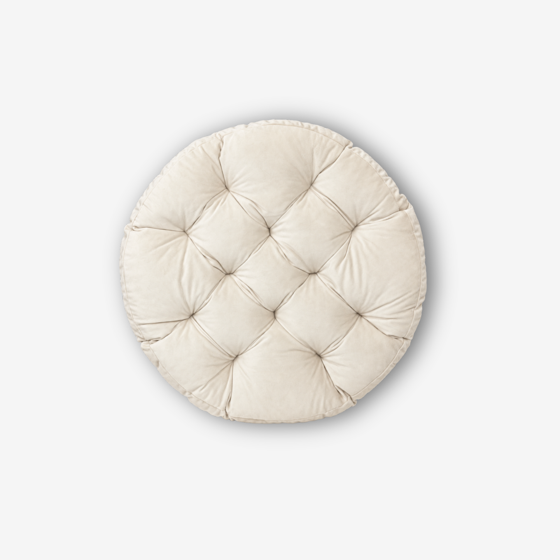 Round Velvet Chair Cushion, Velour Seat Pad