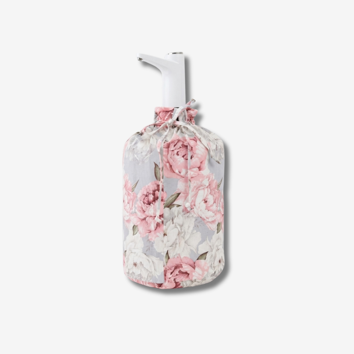 Water Bottle Cover With Drawstring Floral Fabric Sleeve