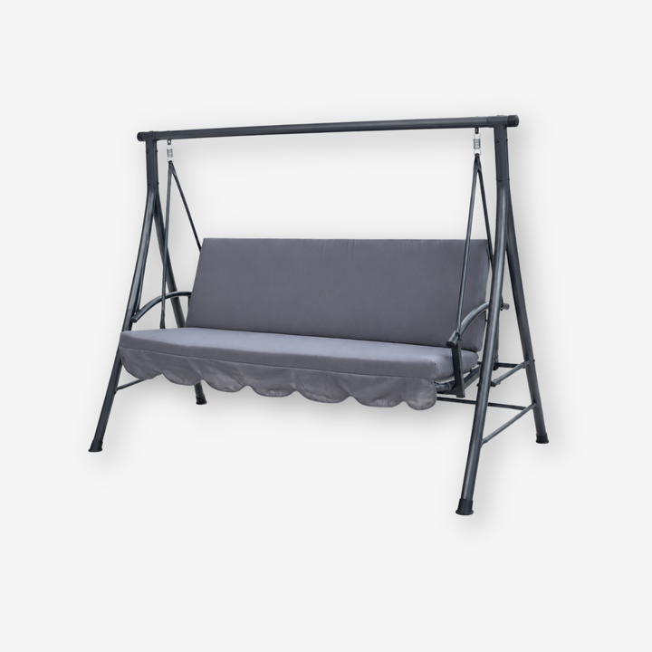 outdoor swing cushion with backrest and tufted design for porch swing