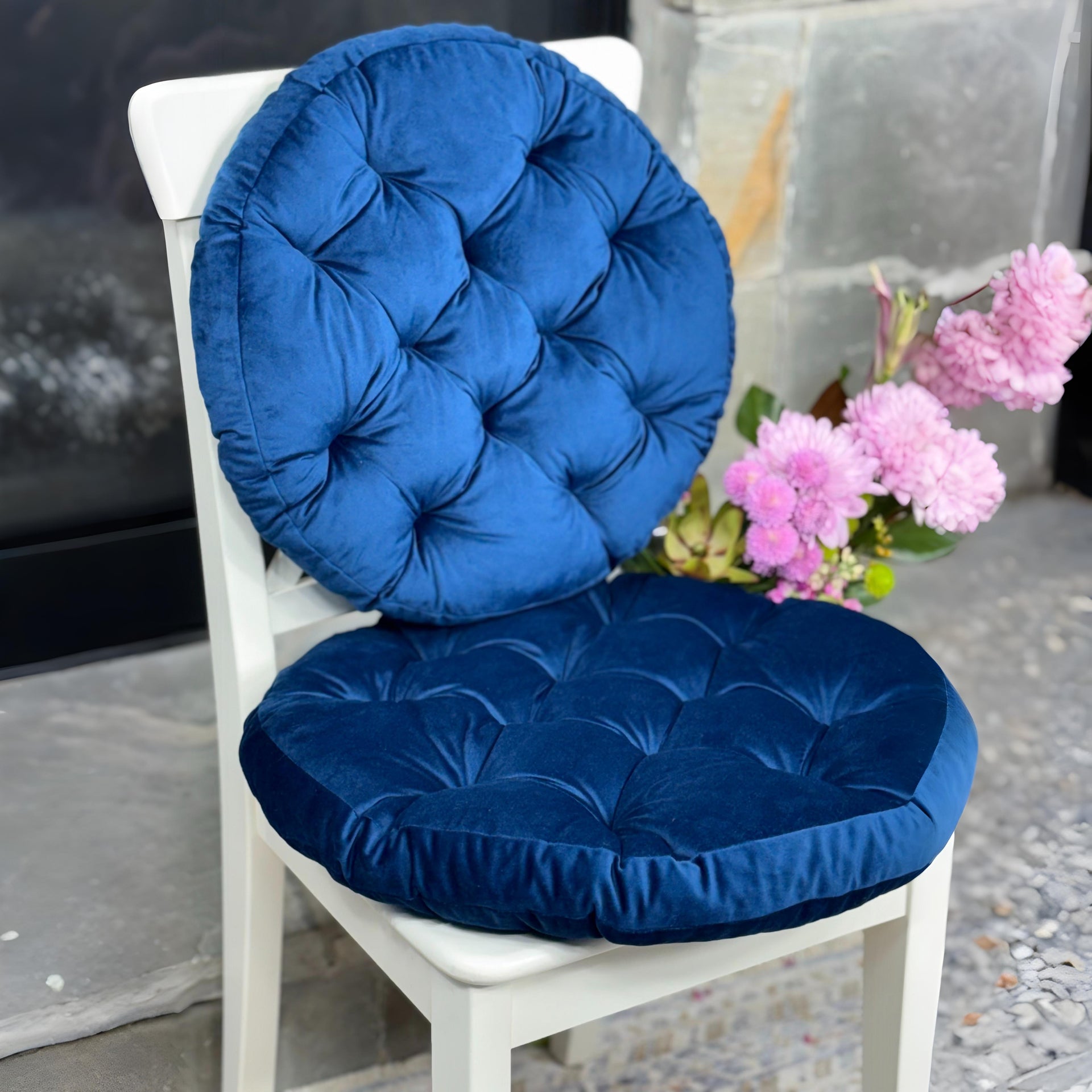 Sapphire Round Seat Cushion for Chairs