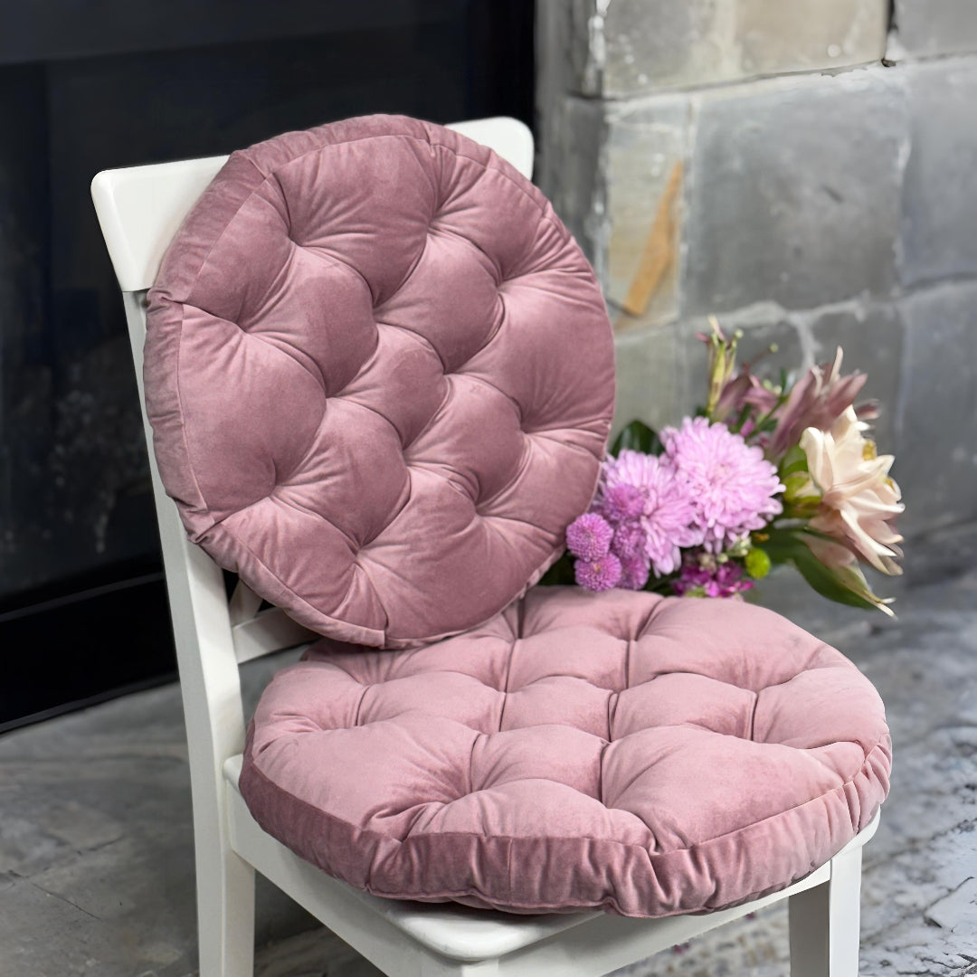 Round Rose Ice Cushion for Chair, Floor Seating