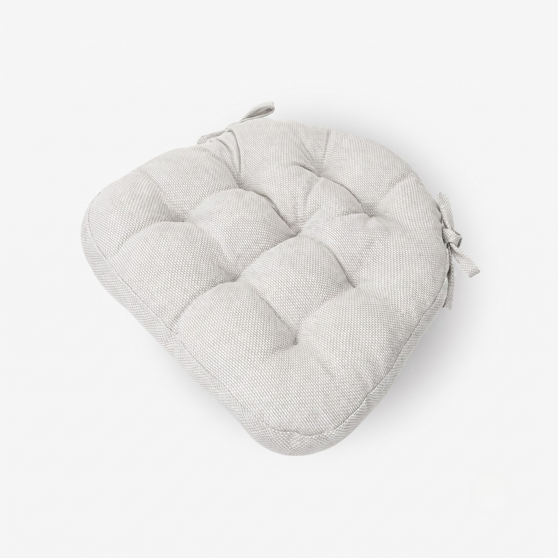 U Shape Chair Cushion with Ties, Indoor & Outdoor Tweed Seat Cushion Pads, Home Decor