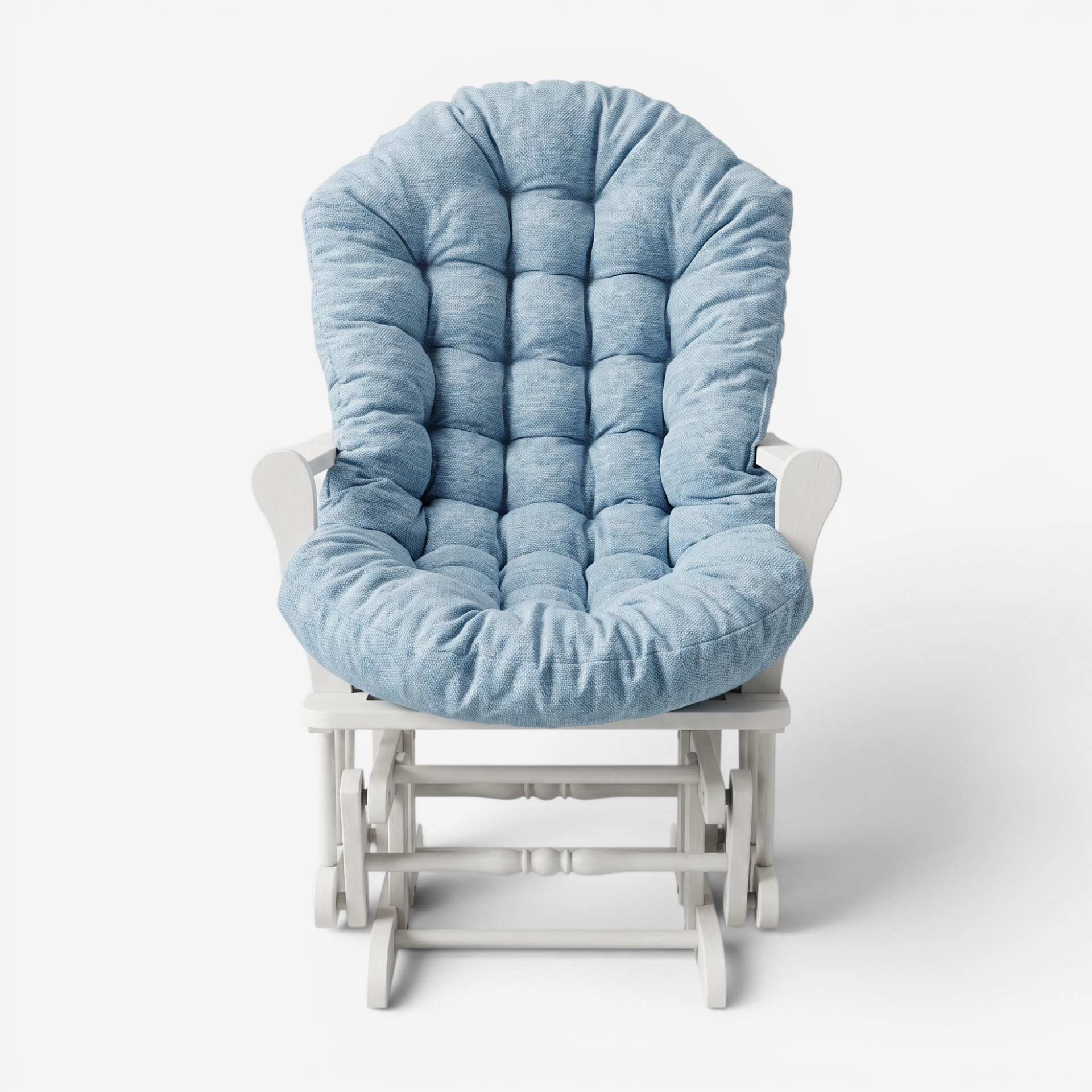 Rocking Chair Cushion,Tweed Tufted Glider Seat Pad